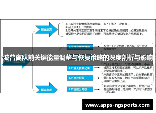 波普离队前关键能量调整与恢复策略的深度剖析与影响